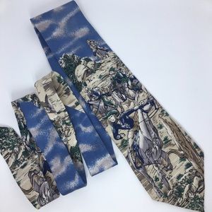 Cowboy 100% Silk Neck Tie